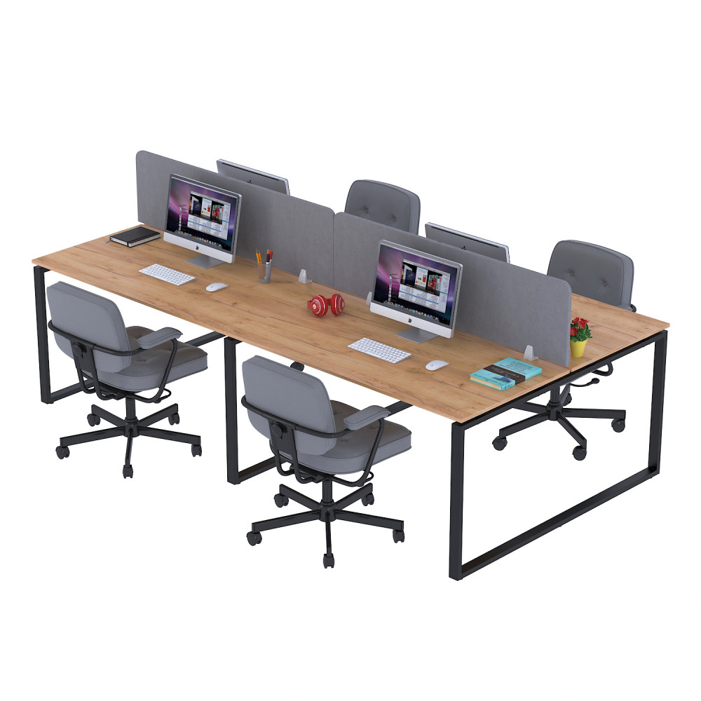 Стіл письмовий на чотири місця ND4-270x140 Loft Design